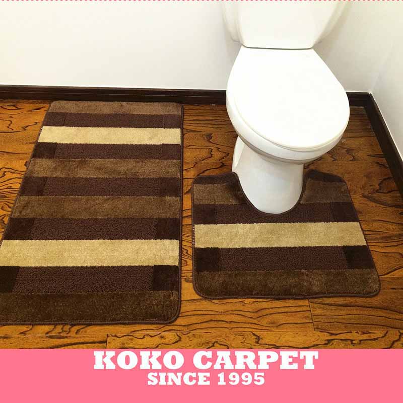 Piece Bathroom Mat Contour Rug