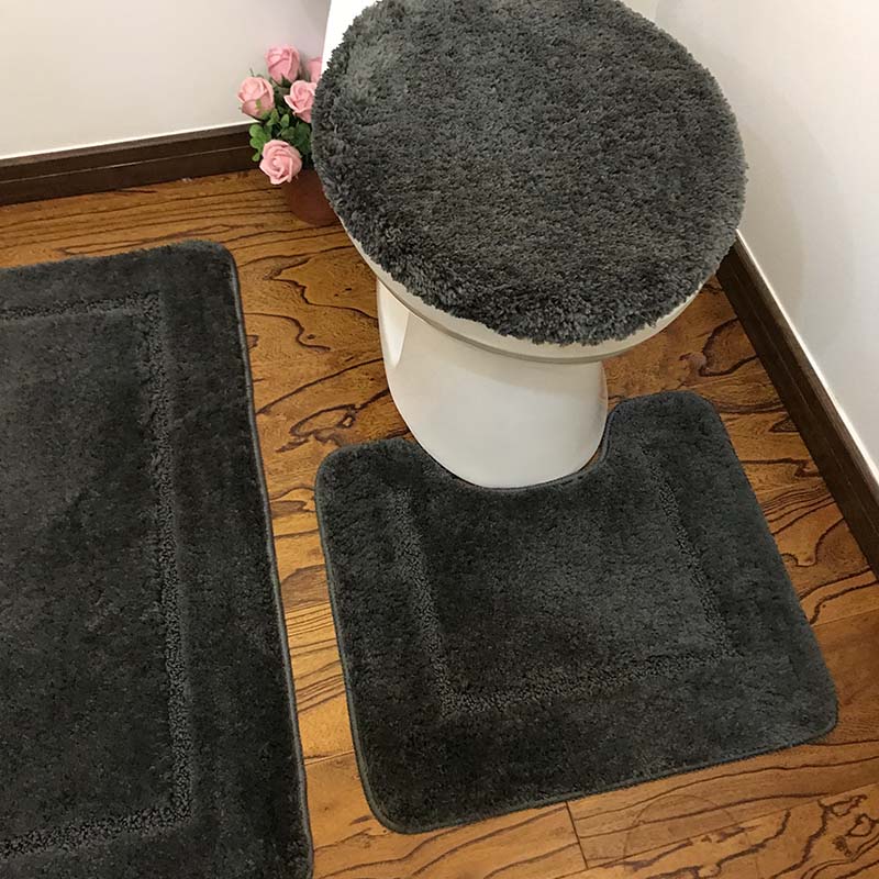 Solid color Polyester bath carpet